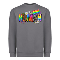 Storm human with daisies Heavyweight Sweatshirt - texasbilliewilder