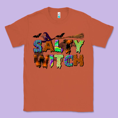 Salty Witch Classic Tee Designed By Bundleandbundleshop