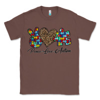 Chestnut peace love autism1 Classic Tee - CowhideDigitalArt