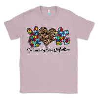 Lilac peace love autism1 Classic Tee - CowhideDigitalArt