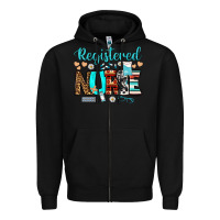 Black registered nurse Zipper Hoodie - BundleAndBundleShop
