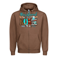 Chestnut registered nurse Zipper Hoodie - BundleAndBundleShop