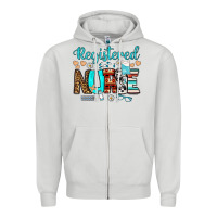 Dove Grey registered nurse Zipper Hoodie - BundleAndBundleShop