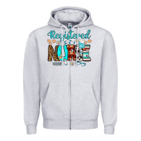 Heather Grey registered nurse Zipper Hoodie - BundleAndBundleShop