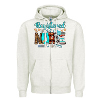 Oatmeal Heather registered nurse Zipper Hoodie - BundleAndBundleShop