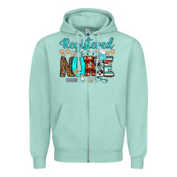 Seafoam registered nurse Zipper Hoodie - BundleAndBundleShop