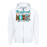 White registered nurse Zipper Hoodie - BundleAndBundleShop