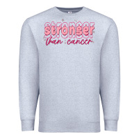 Heather Grey stronger than cancer Premium Sweatshirt - MaliasSmallBusiness