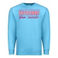Ocean Blue stronger than cancer Premium Sweatshirt - MaliasSmallBusiness