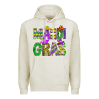 Oatmeal Heather Mardi Gras Carnaval Mask Premium Hoodie - BundleAndBundleShop