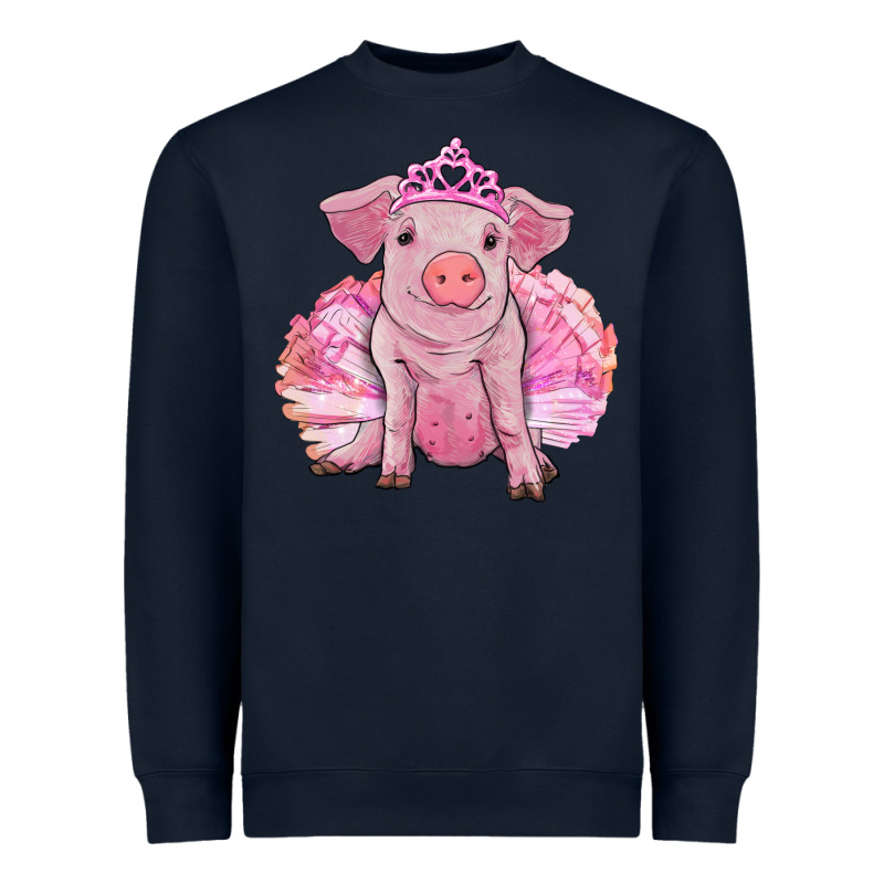 Balerina Pig With Tutu Heavyweight Sweatshirt by RanaPortraitStore | Teevron