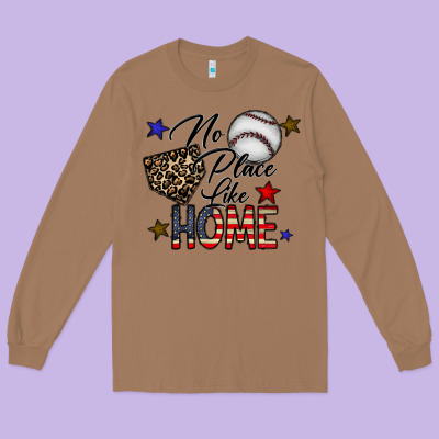 No Place Like Home Long Sleeve Tee Designed By Cowhidedigitalart