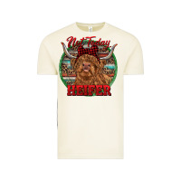 Vintage Arctic Highland Heifer Christmas Vintage Tee - RanaPortraitStore