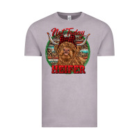 Vintage Zinc Highland Heifer Christmas Vintage Tee - RanaPortraitStore