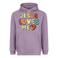 Lavender jesus loves me Heavyweight Hoodie - MaliasSmallBusiness