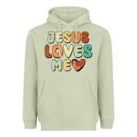 Matcha jesus loves me Heavyweight Hoodie - MaliasSmallBusiness