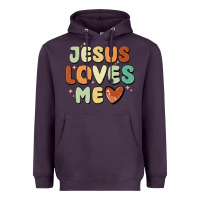 Plum jesus loves me Heavyweight Hoodie - MaliasSmallBusiness