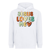 White jesus loves me Heavyweight Hoodie - MaliasSmallBusiness