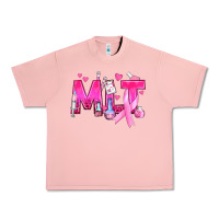 Salmon Medical Laboratory Technician Breast Cancer Urban Heavy Tee - texasbilliewilder