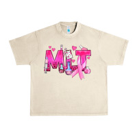 Sandshell Medical Laboratory Technician Breast Cancer Urban Heavy Tee - texasbilliewilder