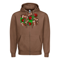 Chestnut american football helmet background Zipper Hoodie - JahusDesignShop
