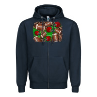 Navy american football helmet background Zipper Hoodie - JahusDesignShop