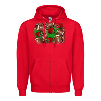 Red american football helmet background Zipper Hoodie - JahusDesignShop
