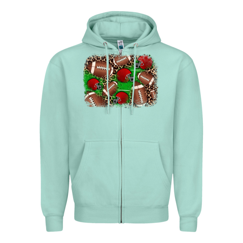 American Football Helmet Background Zipper Hoodie by JahusDesignShop | Teevron