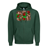 Sports Green american football helmet background Zipper Hoodie - JahusDesignShop