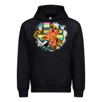 Black Western Texas Flag Cow Portrarit Urban Hoodie - Bettercallsaul
