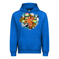 Cobalt Western Texas Flag Cow Portrarit Urban Hoodie - Bettercallsaul