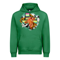 Emerald Western Texas Flag Cow Portrarit Urban Hoodie - Bettercallsaul