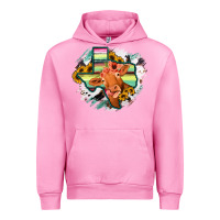 Fuchsia Pink Western Texas Flag Cow Portrarit Urban Hoodie - Bettercallsaul