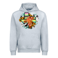 Heather Grey Western Texas Flag Cow Portrarit Urban Hoodie - Bettercallsaul