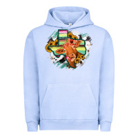 Pigment Grape Ice Western Texas Flag Cow Portrarit Urban Hoodie - Bettercallsaul