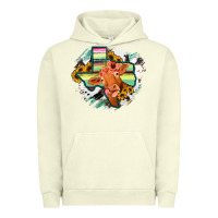 Pigment Pistachio Western Texas Flag Cow Portrarit Urban Hoodie - Bettercallsaul