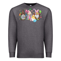 Charcoal Heather easter gnomies Premium Sweatshirt - MaliasSmallBusiness