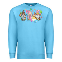 Ocean Blue easter gnomies Premium Sweatshirt - MaliasSmallBusiness