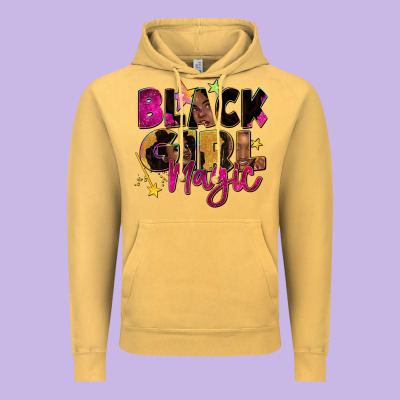 Black Girl Magic Vintage Hoodie Designed By Zillion Design Studio