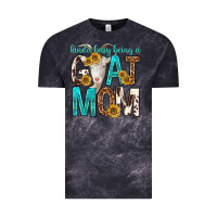 Cloud Black kinda busy being a goat mom Vintage Tee - texasbilliewilder