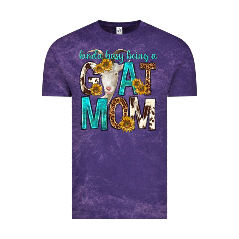 Kinda Busy Being A Goat Mom Vintage Tee by texasbilliewilder | Teevron