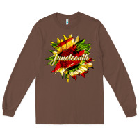 Chestnut juneteenth sunflower black lives matter Long Sleeve Tee - HRA Design Shop