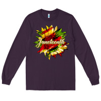 Plum juneteenth sunflower black lives matter Long Sleeve Tee - HRA Design Shop