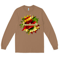 Toasted Coconut juneteenth sunflower black lives matter Long Sleeve Tee - HRA Design Shop
