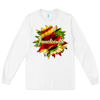 White juneteenth sunflower black lives matter Long Sleeve Tee - HRA Design Shop