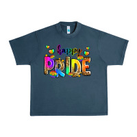Midnight Navy happy pride Urban Heavy Tee - Zillion Design Studio