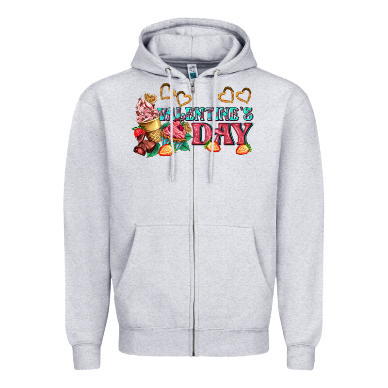 Valentines Day Sweet Zipper Hoodie by AdoDesignShop | Teevron