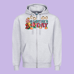 Valentines Day Sweet Zipper Hoodie Designed By Adodesignshop