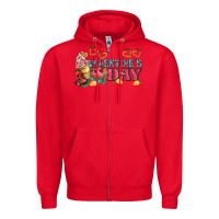 Red valentines day sweet Zipper Hoodie - AdoDesignShop