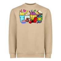 Mushroom school coffee cups Heavyweight Sweatshirt - Zillion Design Studio